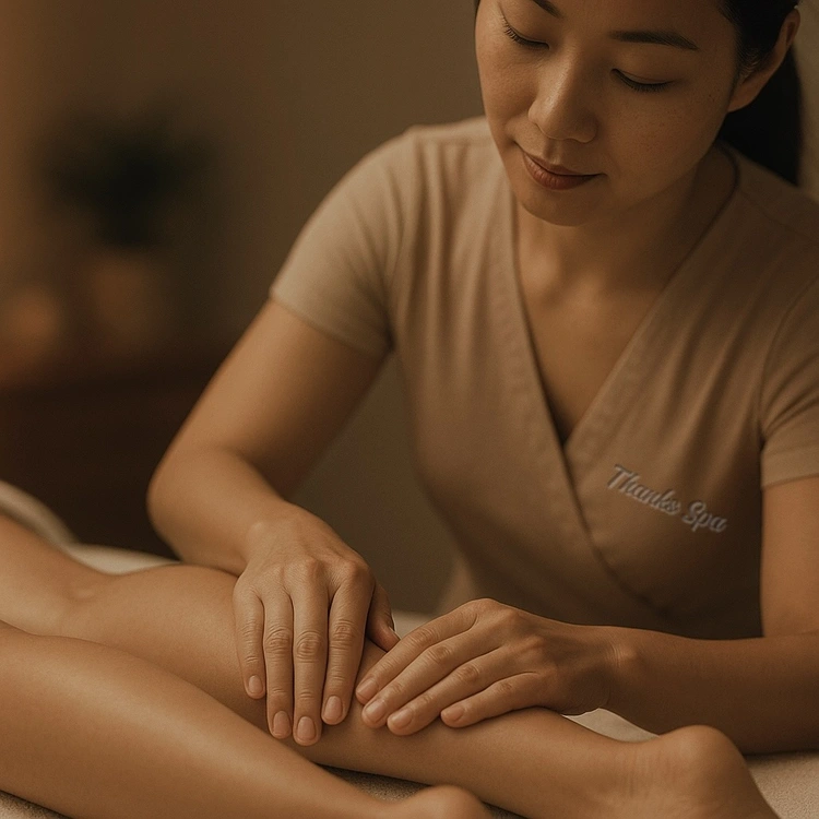 Gentle lymphatic massage technique